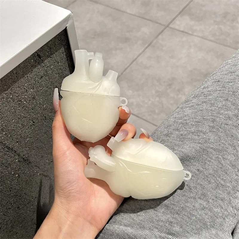 Earphones Case 3D Body Heart Style Case For Airpods 3,Soft Protective Earphone Silicone Cover For Airpods Pro Men Boy 6